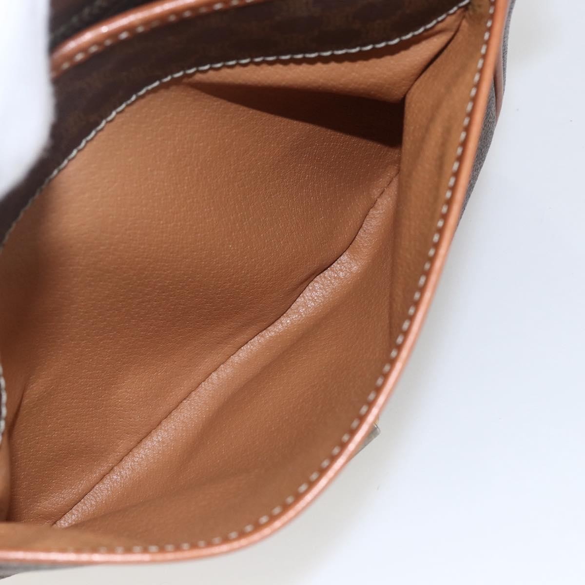 Celine Macadam Shoulder Bag PVC Leather, BROWN, PVC, Shoulder bag
