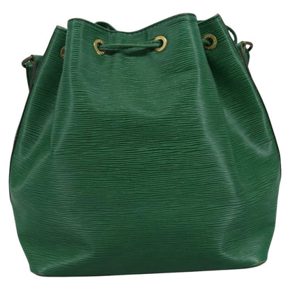 Louis Vuitton Petit Noe Handbag Epi Leather, GREEN, LEATHER, Shoulder bag