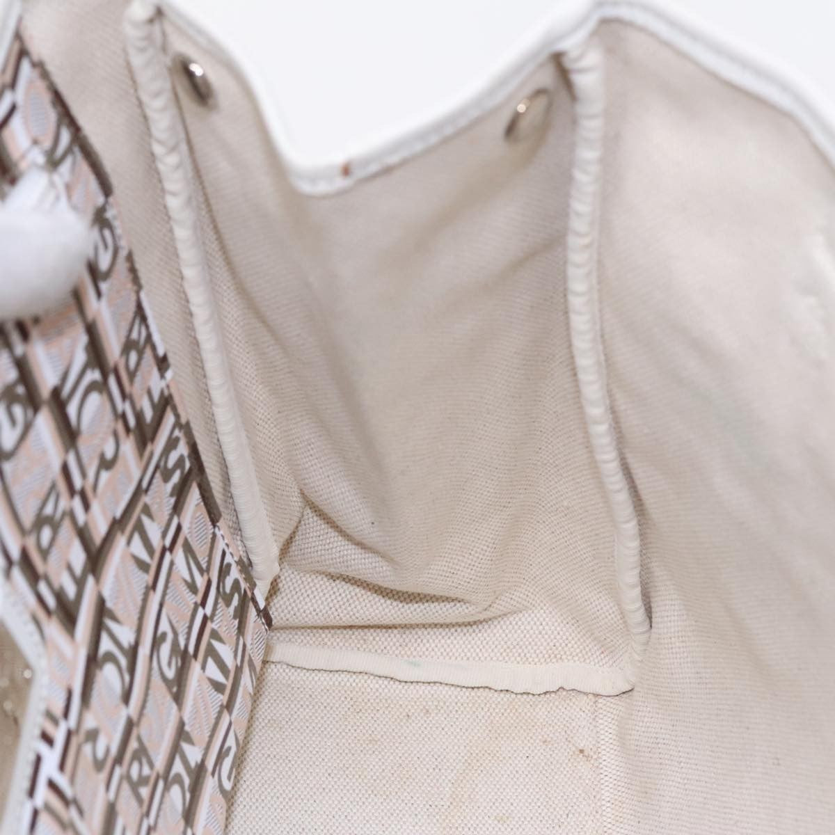 Salvatore Ferragamo Gancini Tote Leather, WHITE, LEATHER, Tote bag