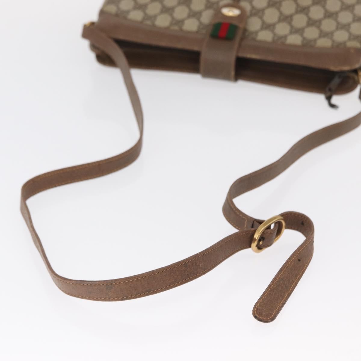 Gucci Vintage Shoulder Bag GG Coated Canvas, BEIGE, PVC, Shoulder bag