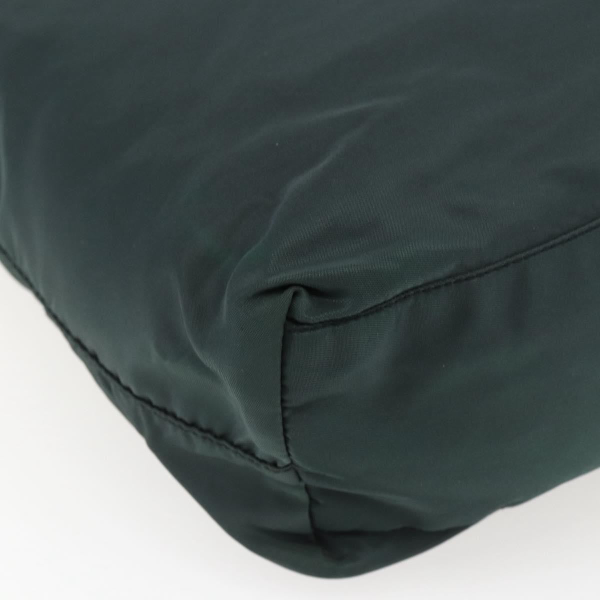 Prada Vintage Zip Tote Tessuto, Green, Nylon, Tote Bag