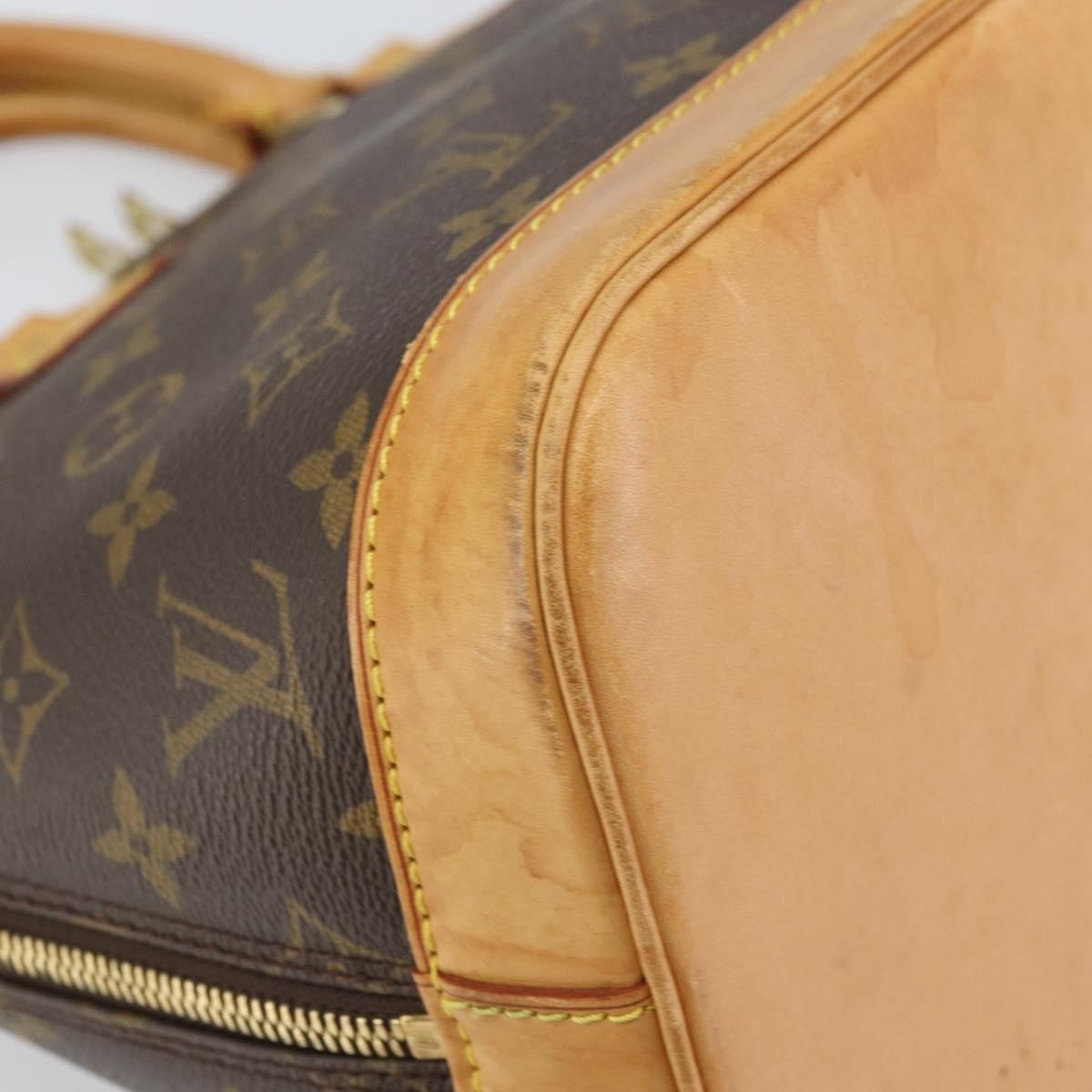 Louis Vuitton Alma Handbag Monogram Canvas, BROWN, CANVAS, Handbag