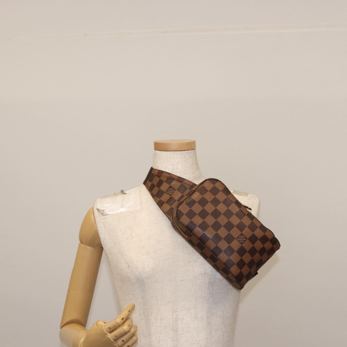 Louis Vuitton Geronimos Waist Bag Damier, Brown, Canvas, Shoulder Bag