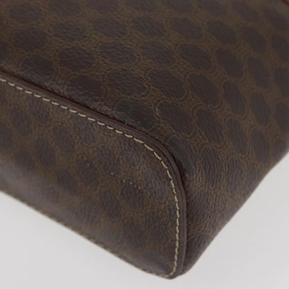 Celine Macadam Vanity Bag Canvas, Brown, Canvas, Clutch