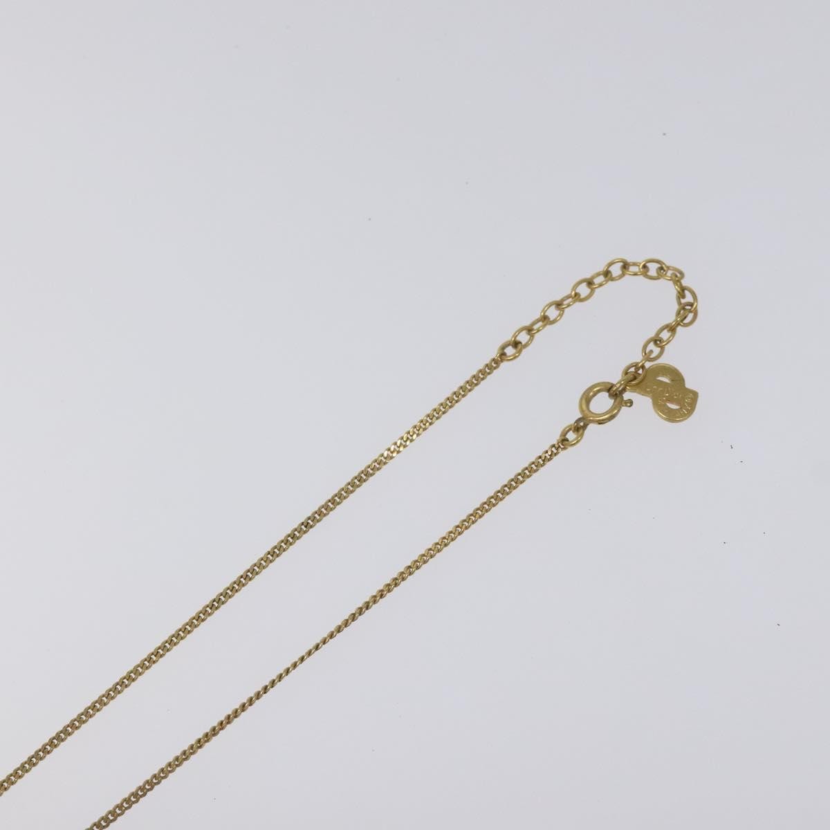 Christian Dior CD Pendant Necklace Metal, GOLD, METAL, Necklace