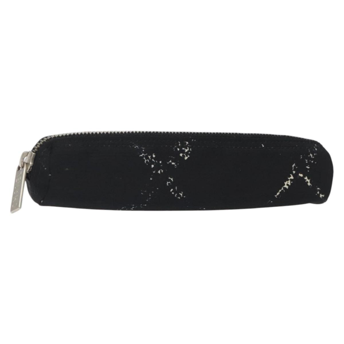 Chanel Travel Line Pen Case Nylon, BLACK, NYLON, Wallets