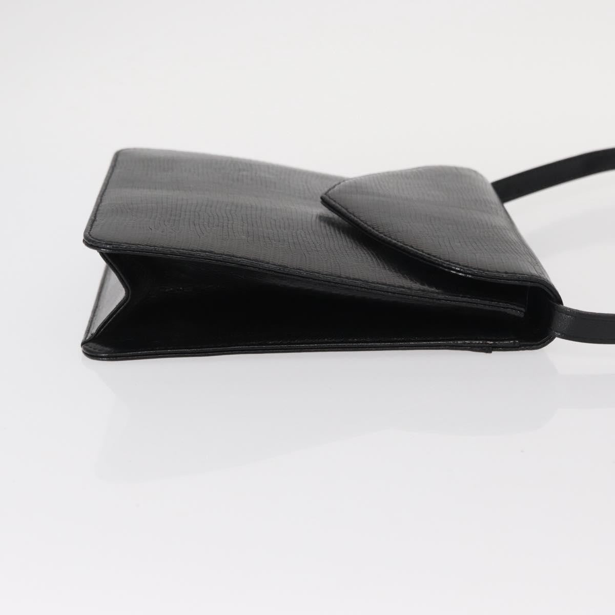 Saint Laurent Vintage Shoulder Bag Leather, BLACK, LEATHER, Shoulder bag