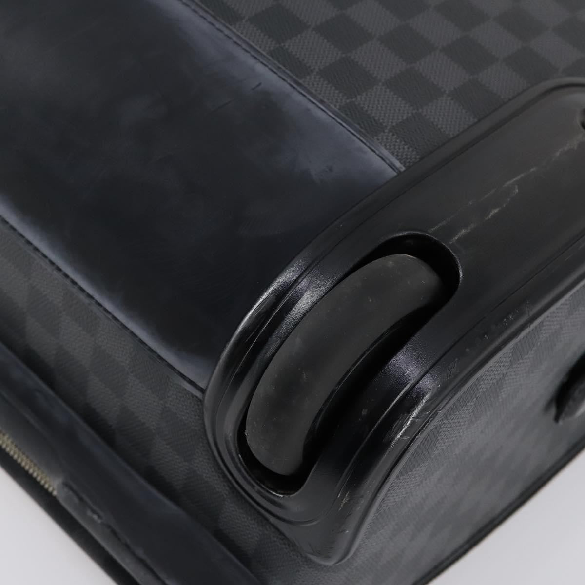 Louis Vuitton Pegase Luggage Damier Graphite, BLACK, CANVAS, Travel bag
