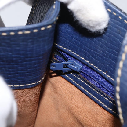 Loewe Vintage Shoulder Bag Leather, NAVY, LEATHER, Shoulder bag