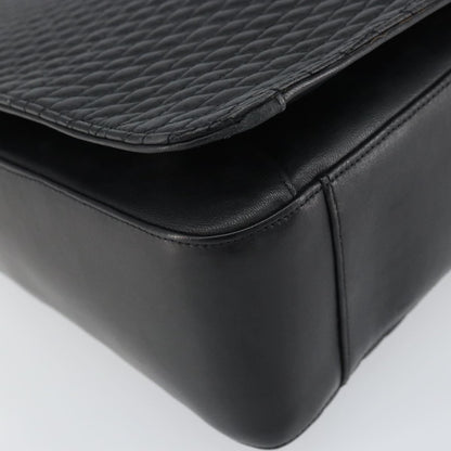 Bally Vintage Tote Bag Quilted Leather, Black, Leather, Tote Bag