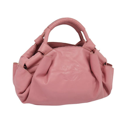 Loewe Anagram Logo Nappa Aire Hand Bag Leather, PINK, LEATHER, Handbag