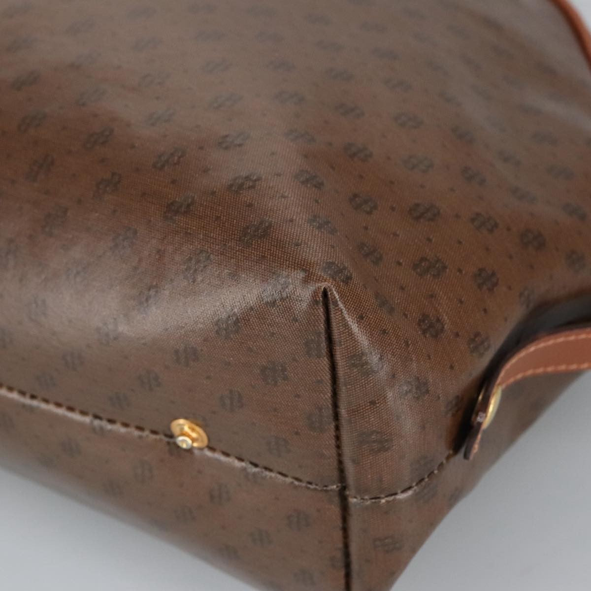 Bally Vintage Tote Bag Canvas, BROWN, CANVAS, Tote bag