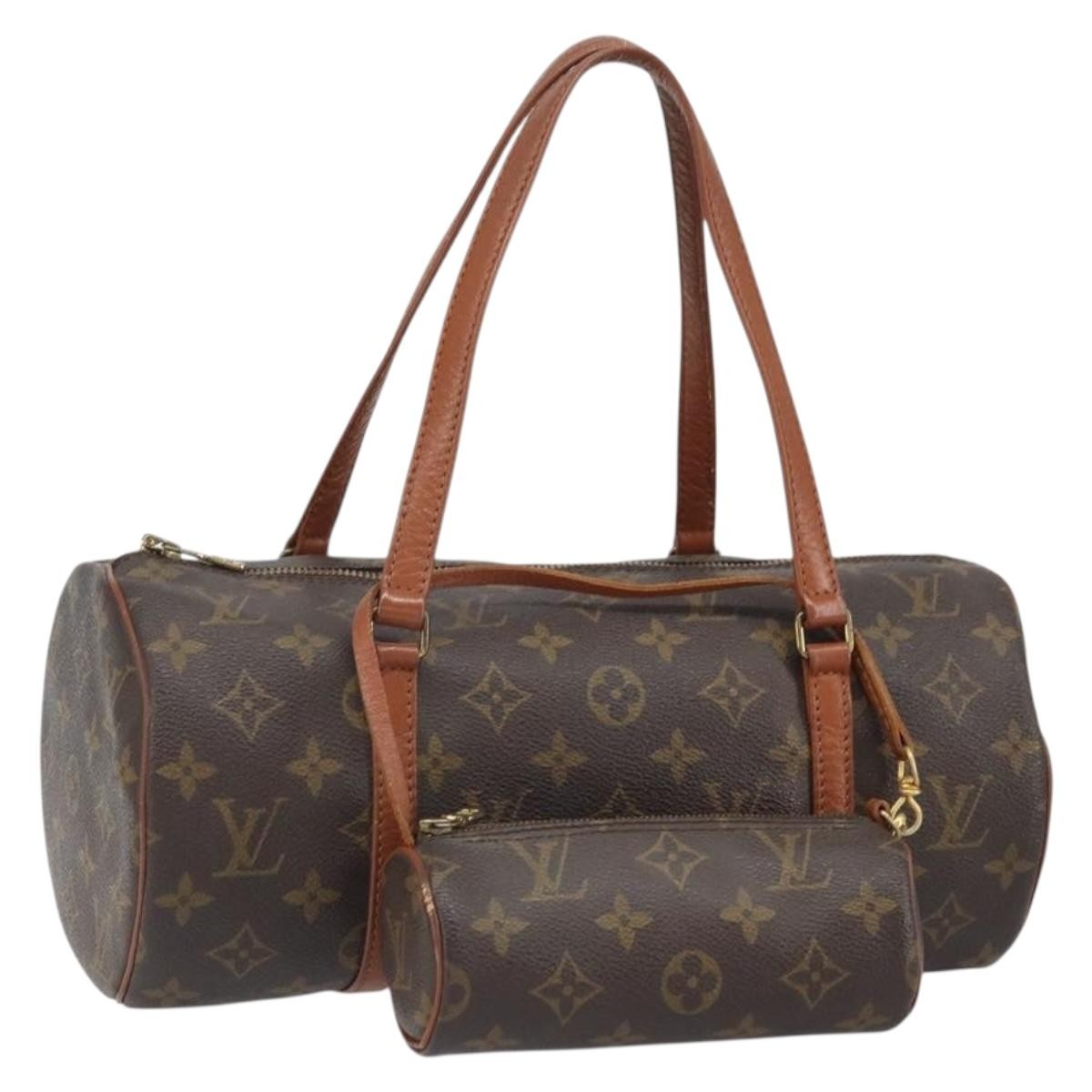 Louis Vuitton Papillon Handbag Monogram Canvas, BROWN, CANVAS, Handbag