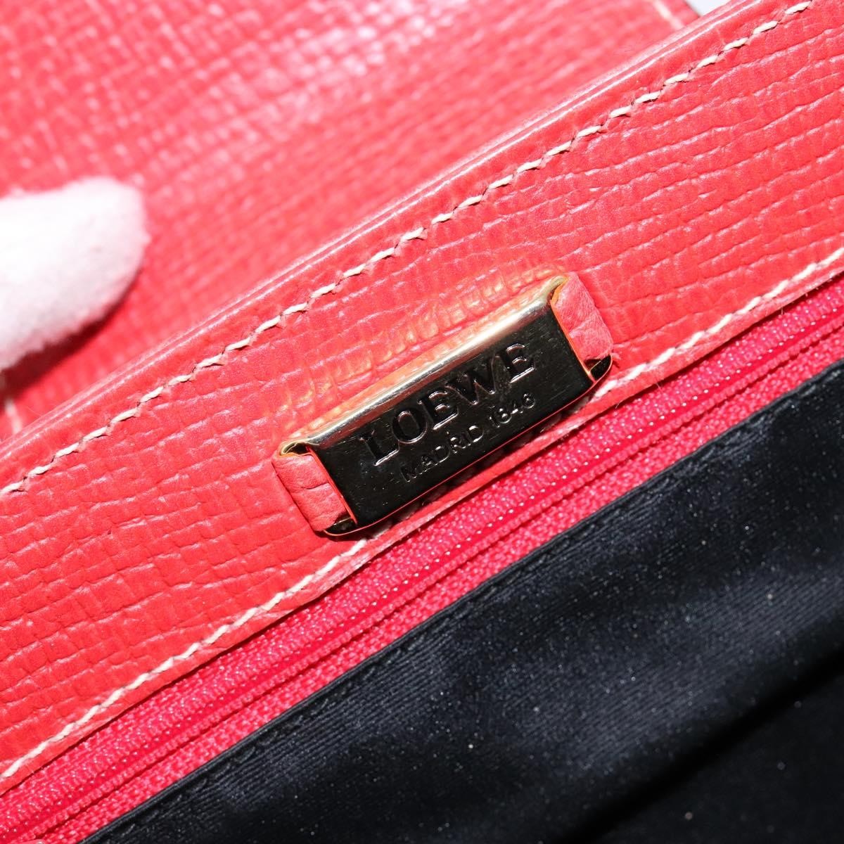 Loewe Vintage Shoulder Bag Leather, RED, LEATHER, Shoulder bag
