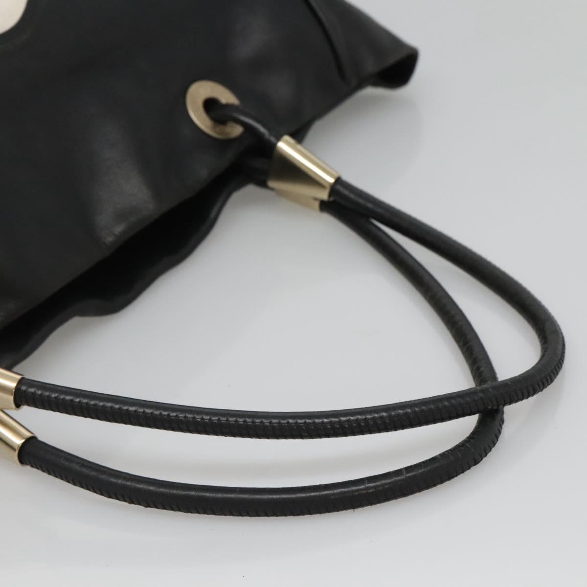 Chanel Camellia Tote Leather, BLACK, LEATHER, Tote bag
