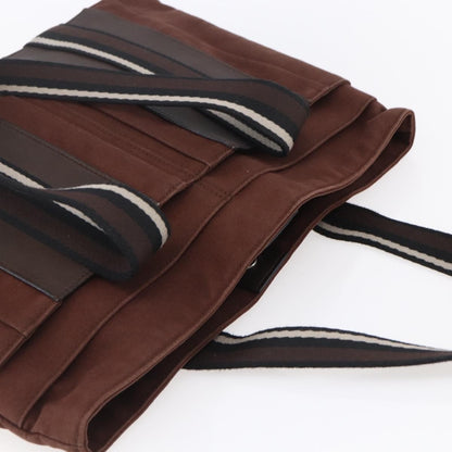 Hermes Troca Horizontal Tote Canvas, BROWN, CANVAS, Tote bag
