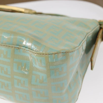 Fendi Double Flap Bag Zucchino Canvas, GREEN, CANVAS, Handbag