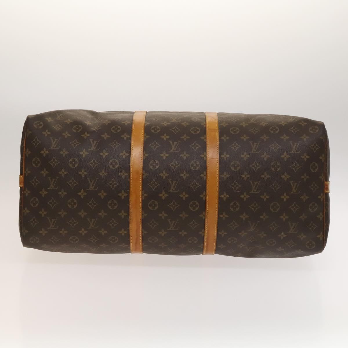 Louis Vuitton Keepall Bandouliere Bag Monogram Canvas, BROWN, CANVAS, Travel bag