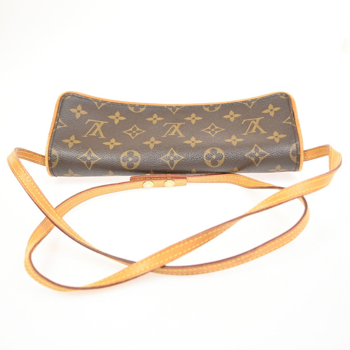 Louis Vuitton Twin Handbag Monogram Canvas, BROWN, CANVAS, Clutche & pouche