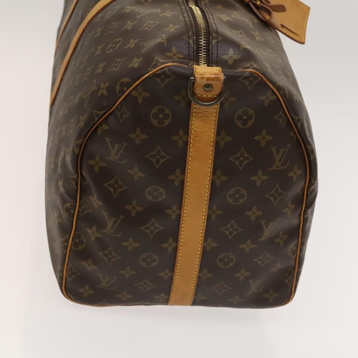 Louis Vuitton Keepall Bandouliere Bag Monogram Canvas, BROWN, CANVAS, Travel bag