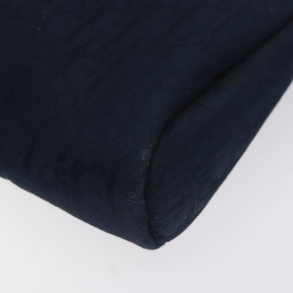 Christian Dior Vintage Trotter Pouch Diorissimo Canvas, NAVY, CANVAS, Clutche & pouche