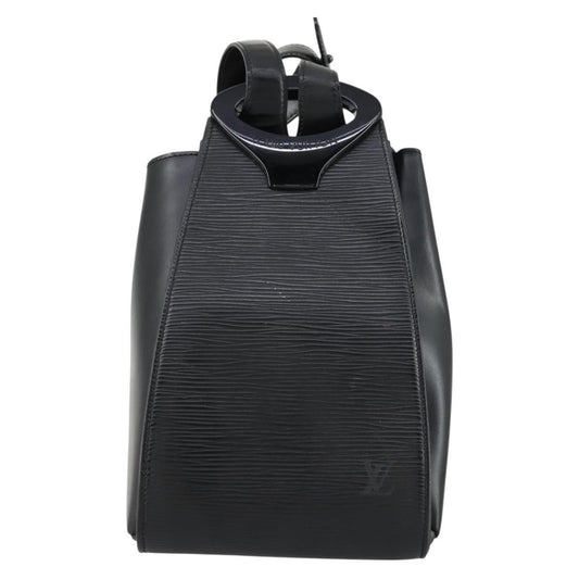 Louis Vuitton Minuit Handbag Epi Leather, BLACK, LEATHER, Shoulder bag