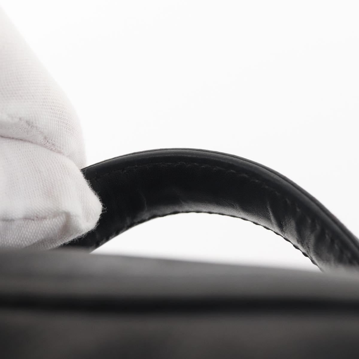 Chanel Vanity pouch Leather, BLACK, LEATHER, Toiletry Case