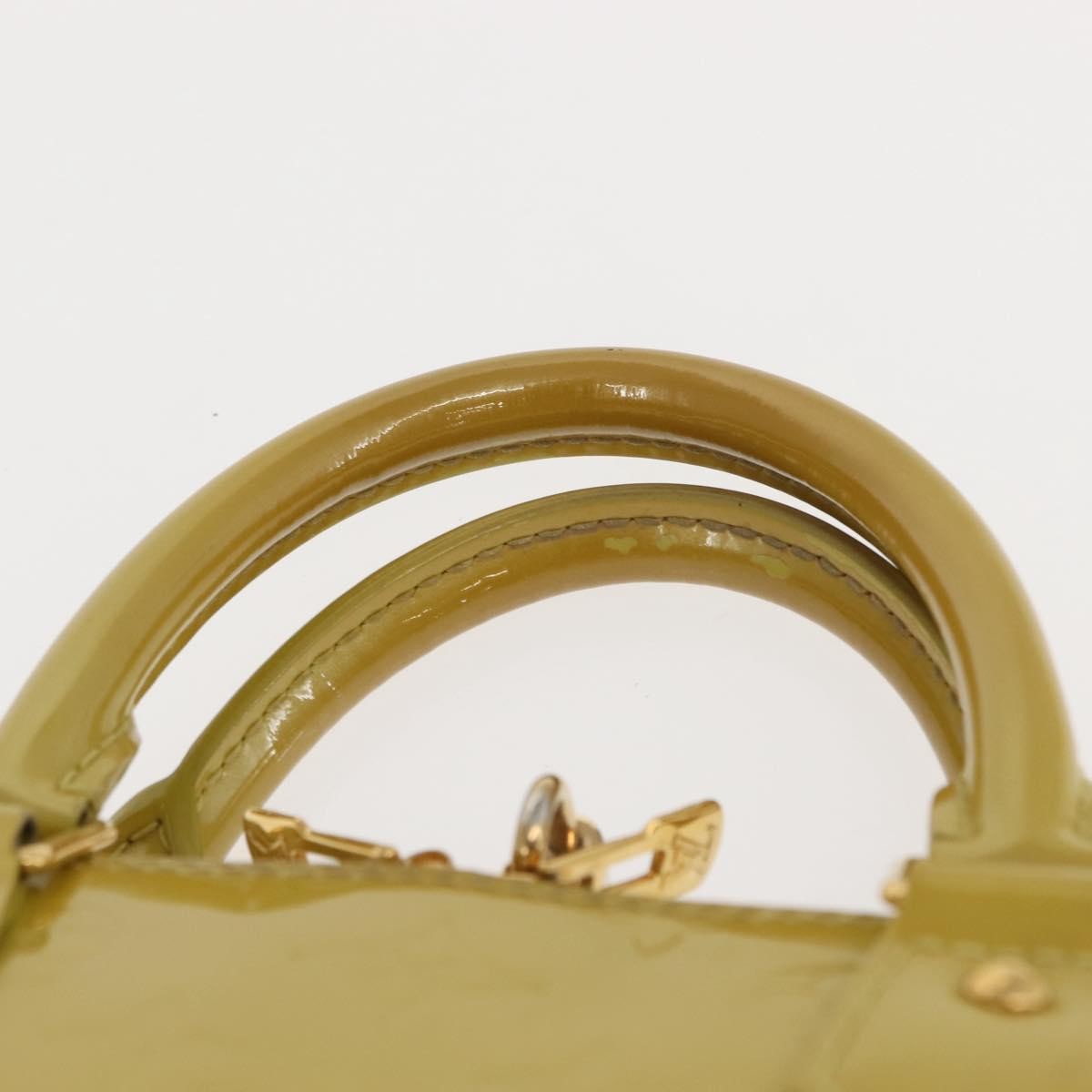 Louis Vuitton Alma Handbag Patent Leather, GREEN, PATENT_LEATHER, Handbag