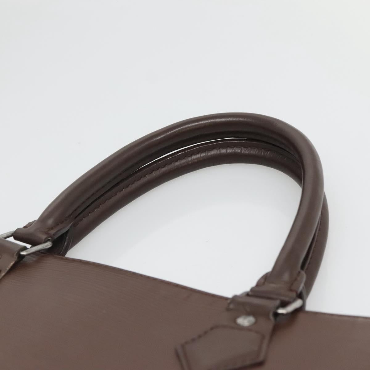 Louis Vuitton Sac Plat Bag Epi Leather, BROWN, LEATHER, Handbag