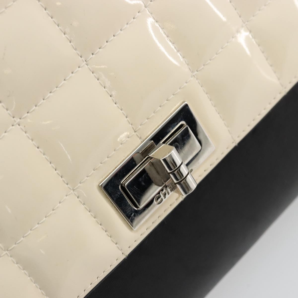Chanel Chocolate Bar Accordion Reissue Flap Bag Quilted Lambskin, Black, Leather, Handbag