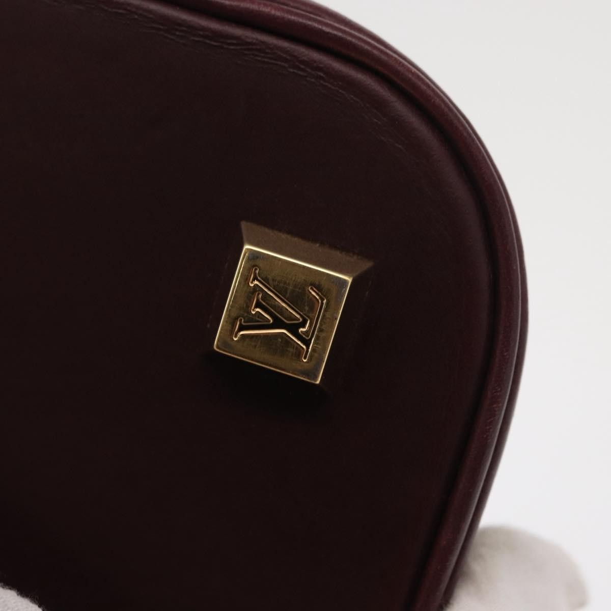 Louis Vuitton Alma Handbag Mini Lin Monogram, RED, CANVAS, Handbag