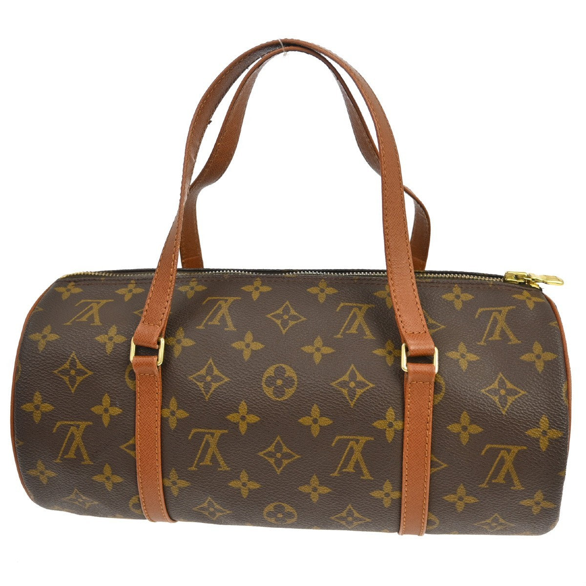 Louis Vuitton Papillon Handbag Monogram Canvas, Brown, Canvas, Handbag