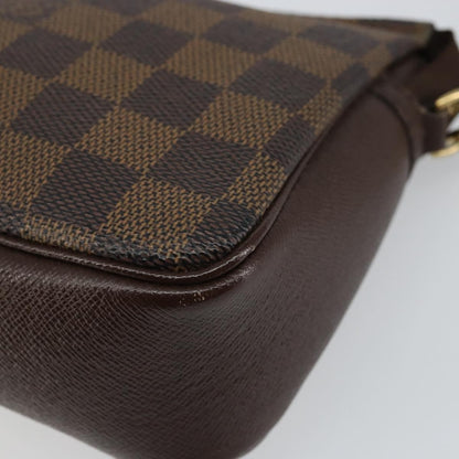 Louis Vuitton Trousse Make Up Bag Damier, BROWN, CANVAS, Clutche & pouche