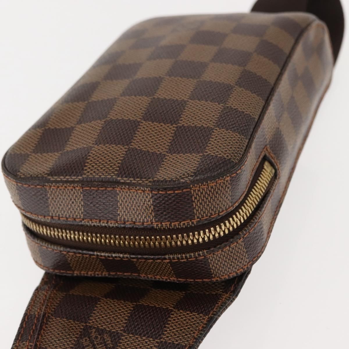 Louis Vuitton Geronimos Waist Bag Damier, BROWN, CANVAS, Shoulder bag