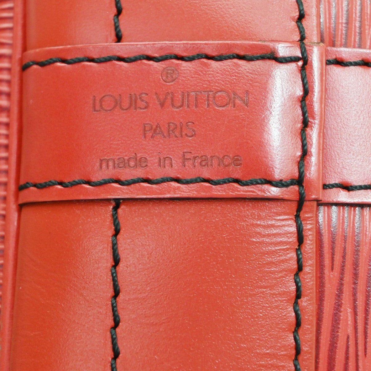 Louis Vuitton Noe Handbag Epi Leather, RED, LEATHER, Handbag
