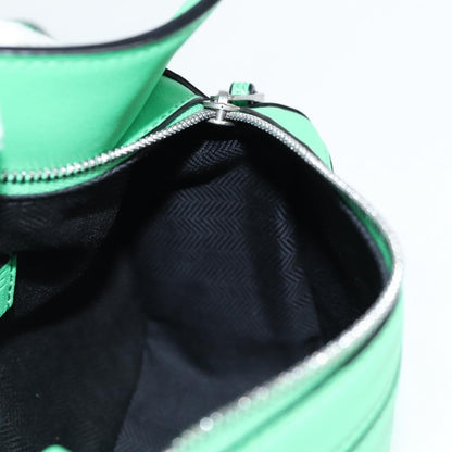 Loewe Puzzle Bumbag Leather, GREEN, LEATHER, Crossbody bag