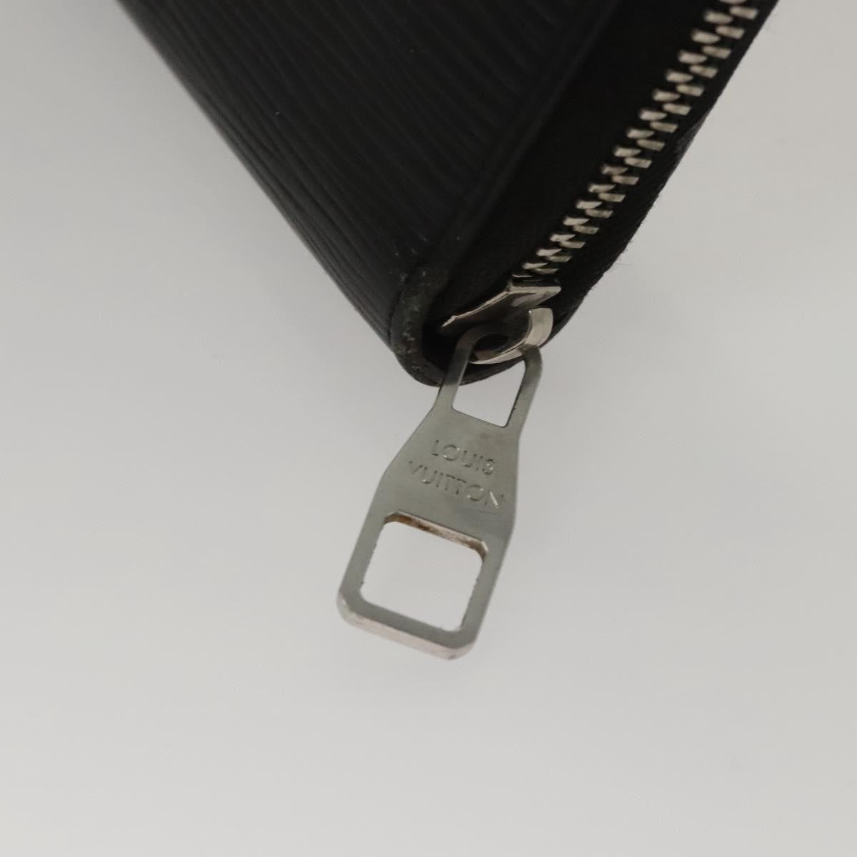 Louis Vuitton Zippy Organizer Epi Leather, BLACK, LEATHER, Wallets