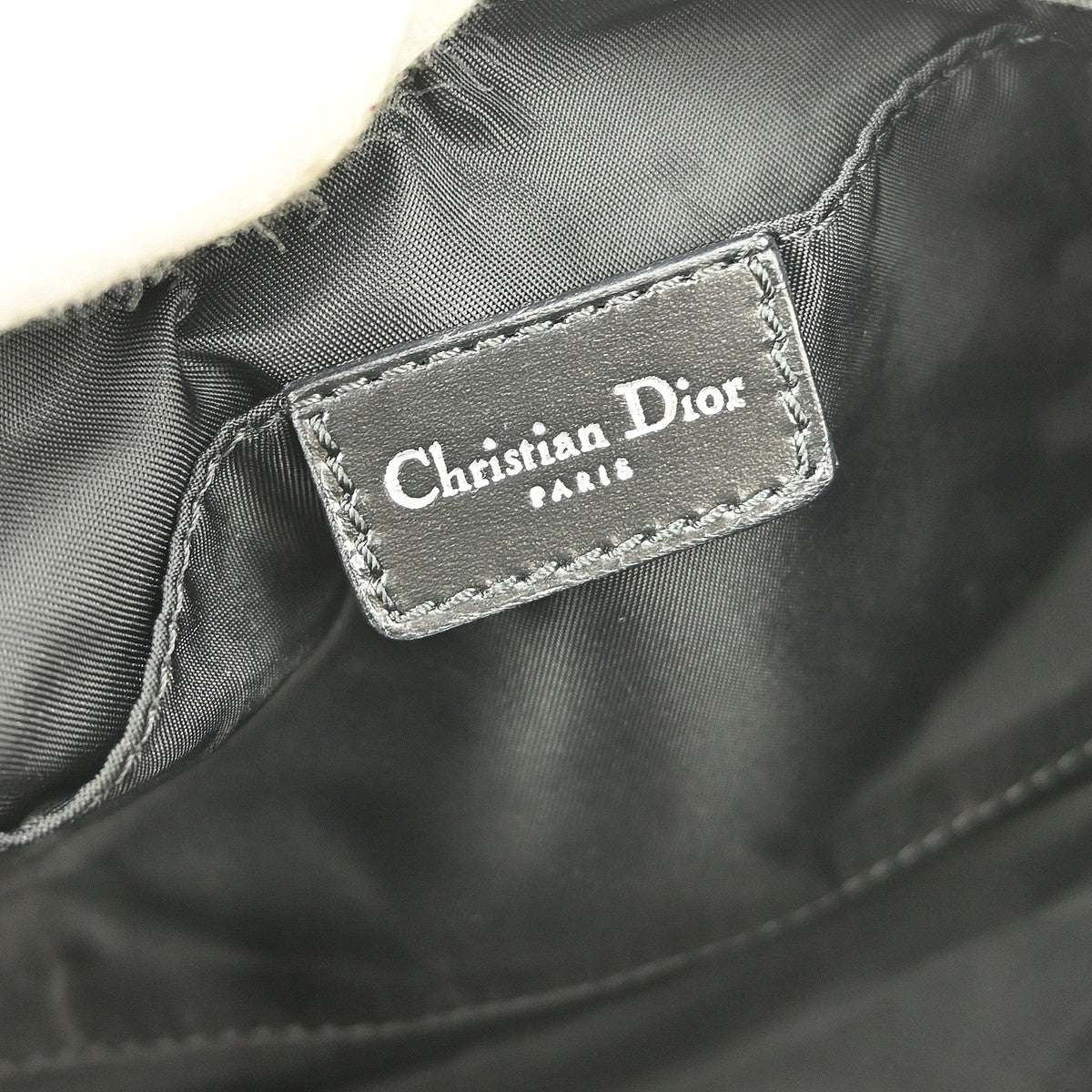 Christian Dior Vintage Trotter Handbag Canvas, BLACK, CANVAS, Handbag