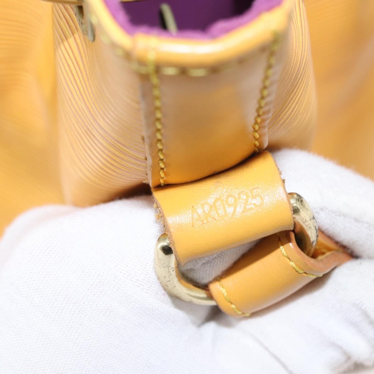 Louis Vuitton Noe Handbag Epi Leather, YELLOW, LEATHER, Shoulder bag