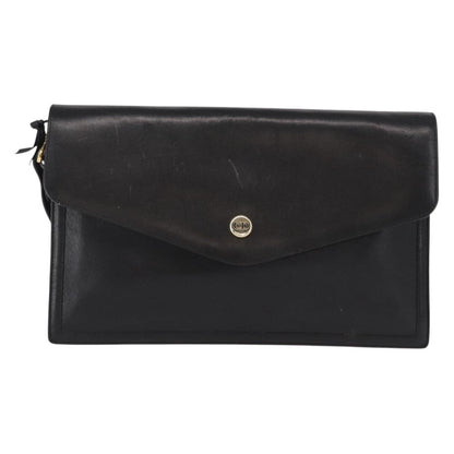 Christian Dior Clutch bag Leather, BLACK, LEATHER, Clutche & pouche