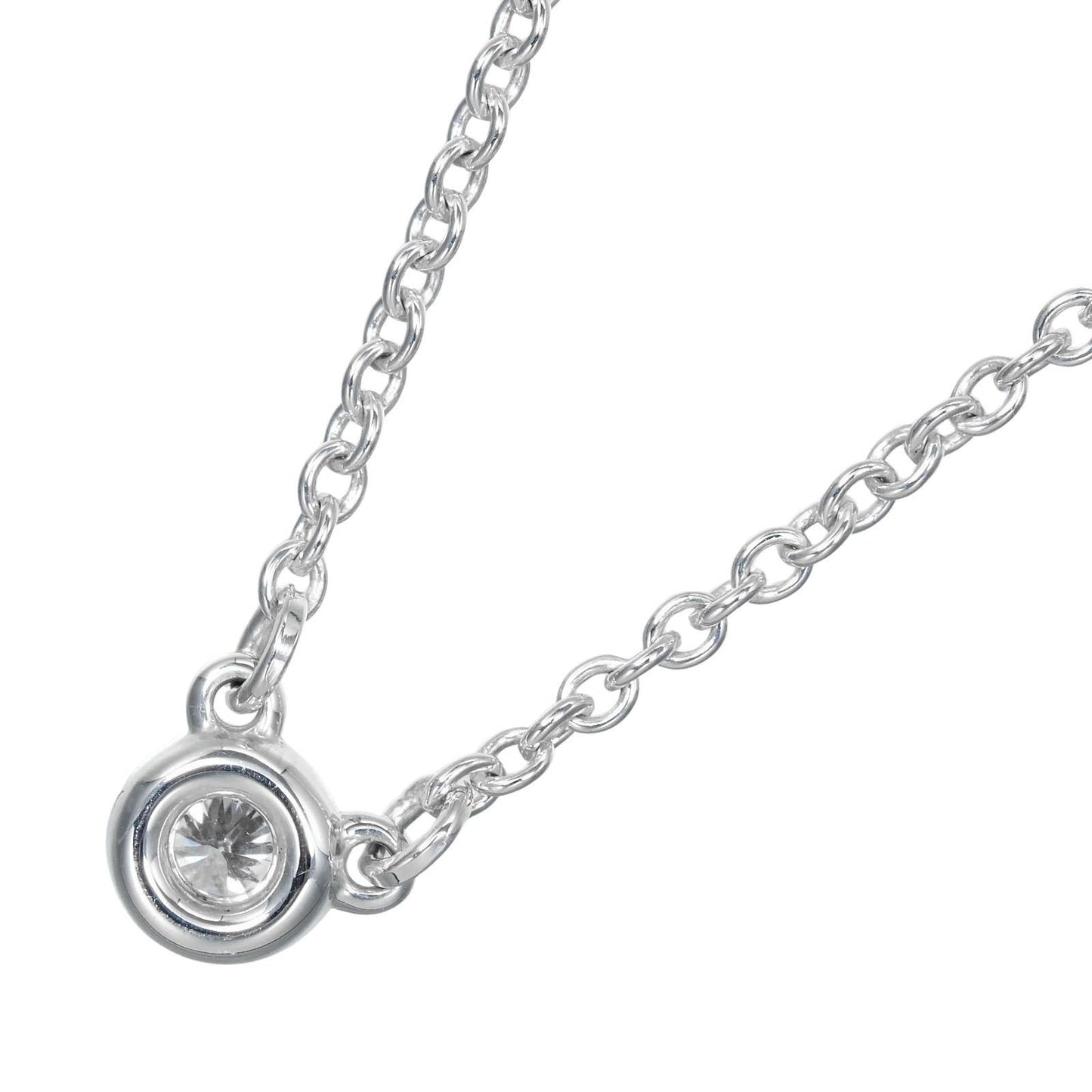 Tiffany & Co. Elsa Peretti Diamonds By The Yard Necklace Sterling silver with Diamond, SILVER, SILVER, Necklace