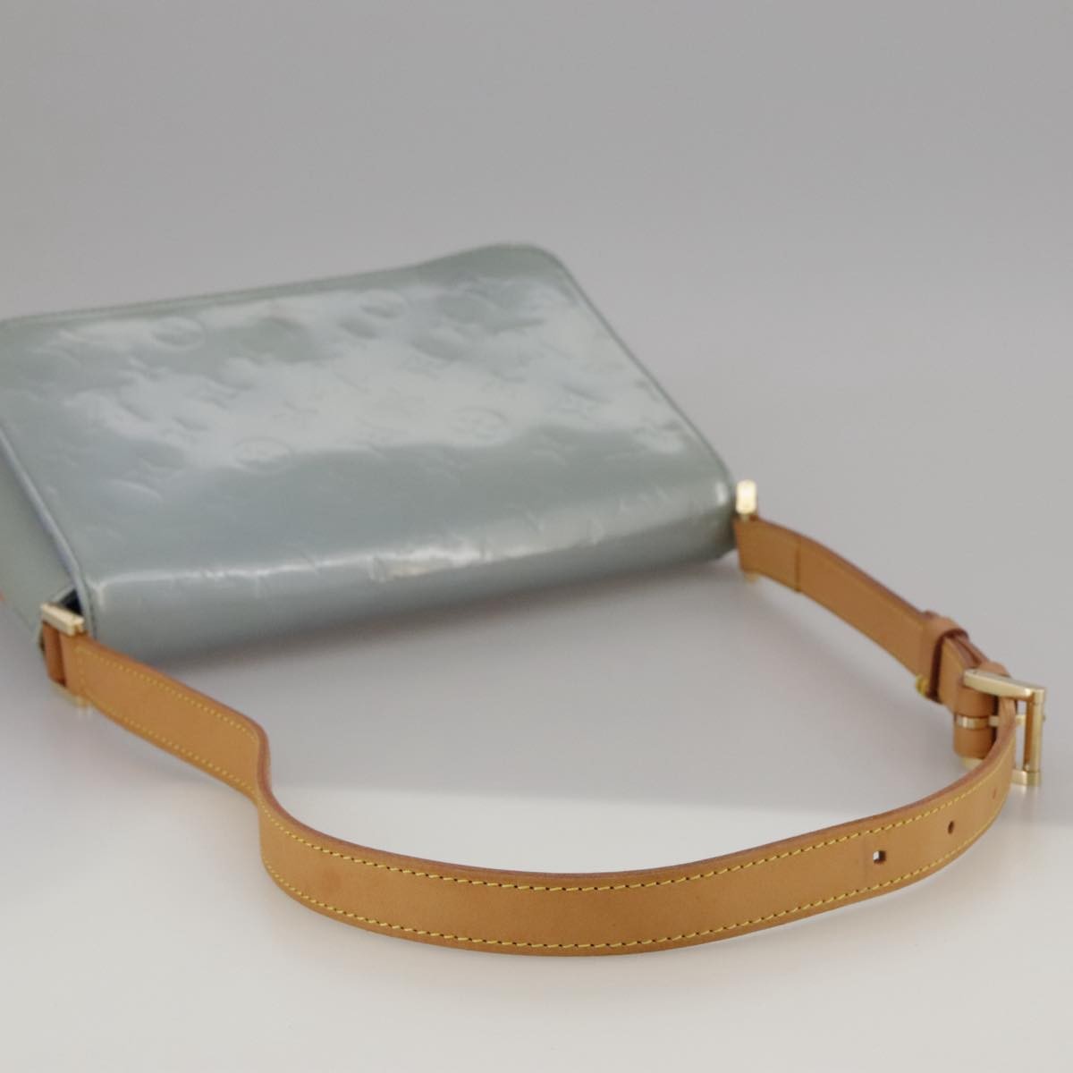 Louis Vuitton Thompson Street Handbag Monogram Vernis, PURPLE, PATENT_LEATHER, Handbag