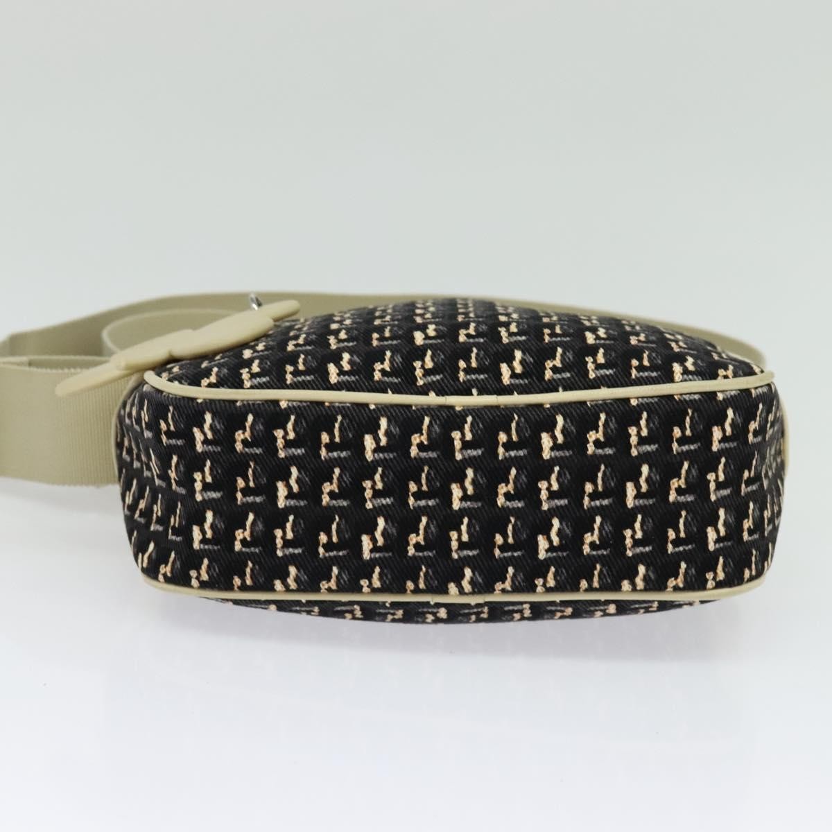 Chanel Vintage Clover Camera Bag Printed Canvas, BLACK, CANVAS, Crossbody bag