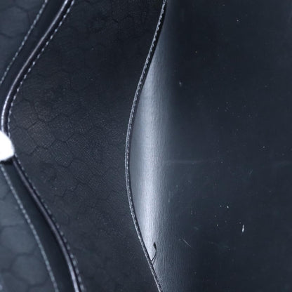 Christian Dior Vintage Honeycomb chain Canvas, BLACK, CANVAS, Handbag