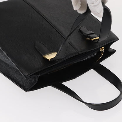 Burberry Vintage Handbag Leather, BLACK, LEATHER, Handbag