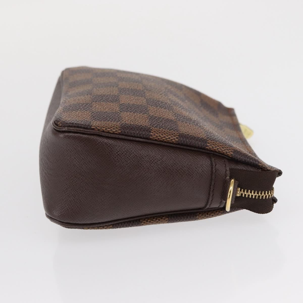 Louis Vuitton Trousse Make Up Bag Damier, BROWN, CANVAS, Clutche & pouche