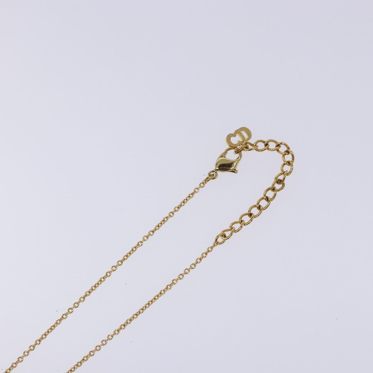 Christian Dior CD Pendant Necklace Metal, GOLD, METAL, Necklace
