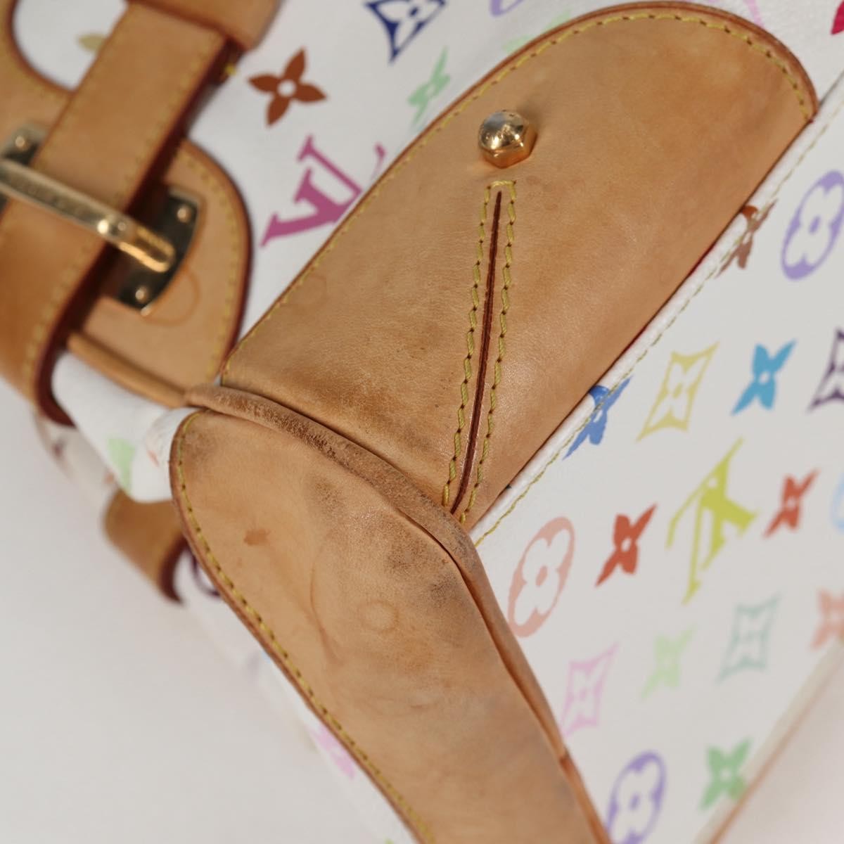 Louis Vuitton Claudia Handbag Monogram Multicolor, WHITE, CANVAS, Handbag