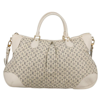 Louis Vuitton Marina Handbag Mini Lin Croisette, BEIGE, CANVAS, Handbag