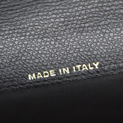 Chanel CC Button Bi-Fold Wallet Leather, BLACK, LEATHER, Wallets